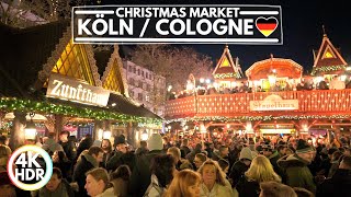 🇩🇪 Köln  Cologne Germany Christmas Markets Walk 2024🎄4K HDR Walking Tour [upl. by Ziagos]