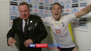 Harry Redknapp gets soaked after Spurs qualify for Champions League [upl. by Erlandson547]