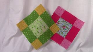 Block 1 Beginners Sampler Quilt 2019  learn how to make a quilt [upl. by Bacon311]