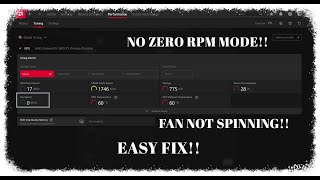 AMD GPU fans not spinning GPU overheating No Zero RPM Mode Fix Mid 2024 [upl. by Ghassan]