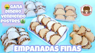 🥟CON SOLO 3 INGREDIENTES 😱 Empanadas ABIERTAS con CAJETA y NUEZ💲Repostería para VENDER en tienditas🤑 [upl. by Ecylahs]