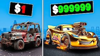 1 to 1000000 Movie Cars in GTA 5 [upl. by Regdirb]