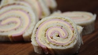 Ham and Cheese Pinwheels  Sanjeev Kapoor Khazana [upl. by Analrahc]