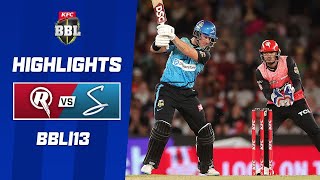 Melbourne Renegades v Adelaide Strikers  BBL13 [upl. by Ahsinat914]