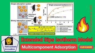 Extended Sips Isotherm Model for Multicomponent Adsorption [upl. by Annorah104]