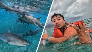 NADANDO con TIBURONES 🦈 en el CARIBE 🏝️ LO MÁS EXTREMO QUE HE HECHO ft ​⁠IsaAdventures [upl. by Stambaugh]