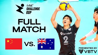 🇨🇳 CHN vs 🇦🇺 AUS  AVC Challenge Cup 2024  Playoffs  presented by VBTV [upl. by Kendrah]