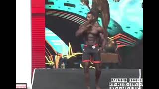 Raymond Edmonds Mr Olympia 2021 Posing 💚😇💪👍 Mrolympia2021 menphysique fitnessmotivation [upl. by Atlee]