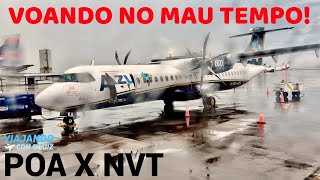 TEMPO FECHADO EM ROTA NO VOO DE PORTO ALEGRERS PARA NAVEGANTESSC COM O ATR72600 DA AZUL [upl. by Ruth]