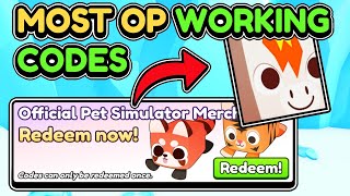 😱NEW UPDATE CODES IN PET SIMULATOR 99 UPDATE ROBLOX PET SIMULATOR 99 UPDATE CODES [upl. by Niehaus]