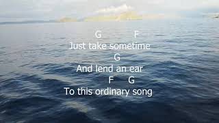 Ordinary Song by Mark Velasco Lyrics with Chords [upl. by Marquita515]