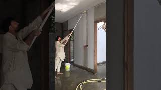 Painting wall with roller paint work paintwork viralshort foryousubscribe pleasesubscribe 100k [upl. by Imeaj]