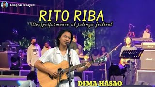 Rito Riba live performance  jatinga festivalDima hasao district  jatinga festival 2024 [upl. by Egiedan]