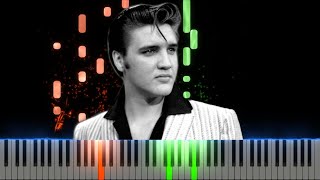 Melodia Desencadenada Elvis Presley Piano Cover Midi tutorial Sheet app Karaoke [upl. by Annait]