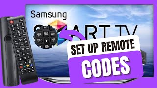 Universal Remote Codes for Samsung TV  How to set up the Universal Remote of your Samsung Smart TV [upl. by Arvy]