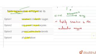 Nitrogenase enzyme is [upl. by Kilah]