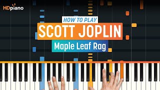 How to Play quotMaple Leaf Ragquot by Scott Joplin  HDpiano Part 1 Piano Tutorial [upl. by Enttirb]