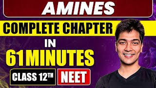 AMINES in 61 Minutes  Full Chapter Revision  Class 12th NEET [upl. by Mclaurin]