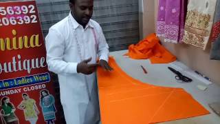 Churidar Ladies Pajami Cutting and Stitching in Professional Way [upl. by Swiercz988]