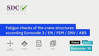 Fatigue checks of the crane structures according Eurocode 3 EN 13001 FEM 1 001 using SDC Verifier [upl. by Adamo]