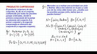 😎PRODUCTO CARTESIANO ⏩GRADO QUINTO 📝5C 🔺EJEMPLO 1✔️ [upl. by Madda288]