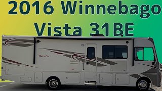 2016 Winnebago Vista 31BE rv rvlifestyle gorving [upl. by Adnorehs]