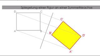 Achsenspiegelung konstruieren [upl. by Eelak]