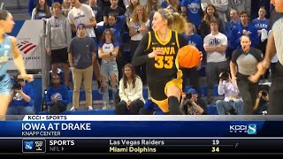 Addison OGrady leads Iowa over Drake at the Knapp Center [upl. by Minsat]