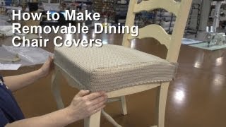 How to Make Removable Dining Chair Covers [upl. by Xuaeb]