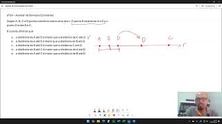FGV Sejam A B C e D pontos distintos sobre uma reta r  Questão FGV Concurso Macaé [upl. by Orat]