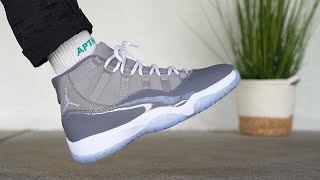 Air Jordan 11 COOL GREY 2021 Review amp On Foot [upl. by Nisa456]