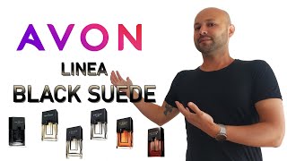 PERFUMES AVON línea BLACK SUEDE ◼ Suede  Dark Touch  Leather Night  Intense [upl. by Assenej]