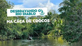 Panamá Selvagem desbravando o Rio Diablo na caça de ver crocodilos [upl. by Orag]