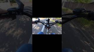 Ebiker Ducking Branches ebike bikelanes rider bikelover [upl. by Rutledge]