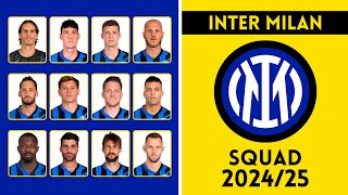 Inter Milan Full Squad For Season 202425  Inter Milan  Roster Insight [upl. by Reifinnej]