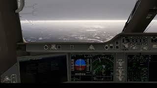 Vatsim Lufthansa Airbus A350 arrival in foggy Munich [upl. by Inuat]