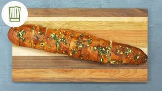 KnoblauchBaguette selbst gemacht  Chefkochde [upl. by Einimod]