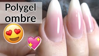 Poly gel Baby Boomer Tutorial [upl. by Llemij]