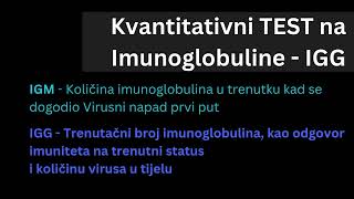 Kvantitativni test na Imunoglobuline  IGG  Denis Beroš [upl. by Ahsiemac561]