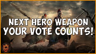 Conquerors Blade Vote For The Next Hero Weapon [upl. by Aidni]