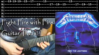 How to play Fight Fire with Fire wTabs  Metallica [upl. by Nevek]