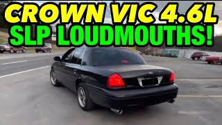 2004 Ford Crown Victoria 46L V8 True Dual Exhaust w SLP LOUDMOUTHS [upl. by Sparrow]