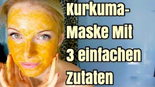 Diese Kurkuma Maske ist einfach krass Mitesser und große Poren haben nichts mehr zu lachen [upl. by Haela]