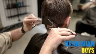 scissor over comb technique mens haircut [upl. by Eiboh805]