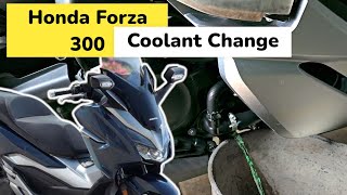 Honda Forza 300350 Coolant Change [upl. by Virginie]