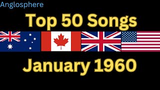 Anglosphere Top 50 January 1960 [upl. by Llednohs]