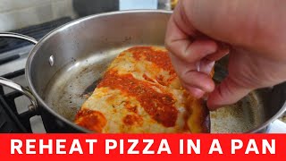 Best Way To Reheat Pizza For Crispy Crust [upl. by Aeht]