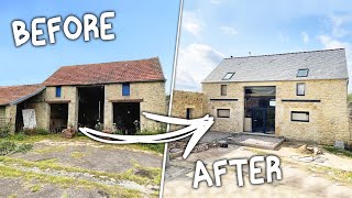 TIMELAPSE 2 ANS DE RÉNOVATION DUNE GRANGE À NOTRE MAISON DHABITATION [upl. by Akeim]