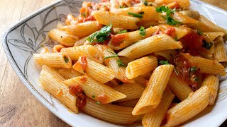 Pasta Arrabiata Italian recipe [upl. by Idnem721]