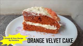 ORANGE VELVET CAKE [upl. by Aihsoek]